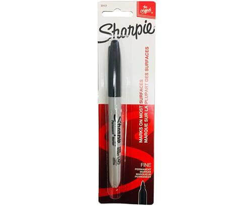 marcador permanente sharpie punta fina negro