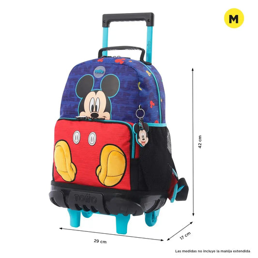 Bulto Totto de rueditas Disney Mickey Mouse- Humacao School Supply
