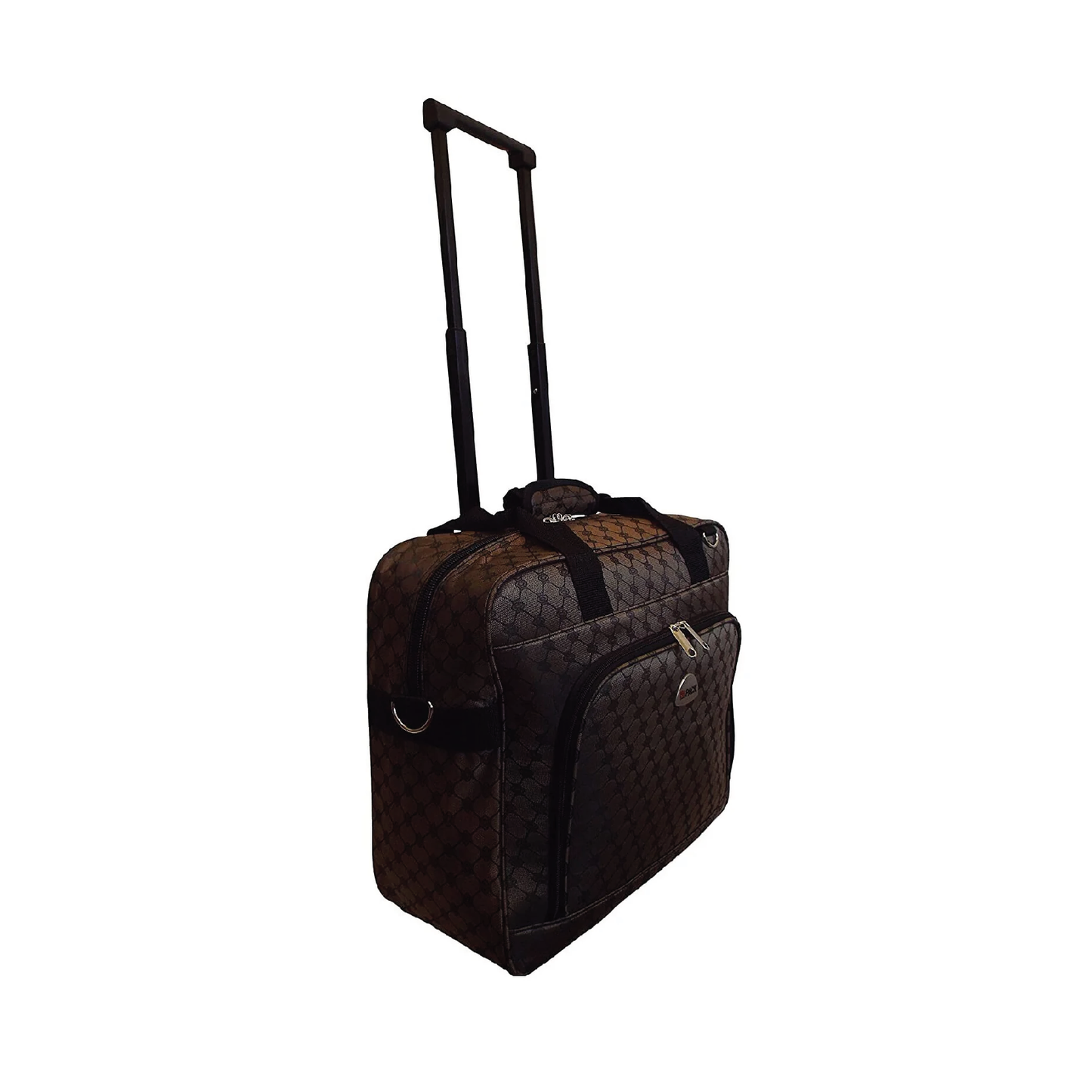 Rolling Trolley Bag 16" Dark Brown
