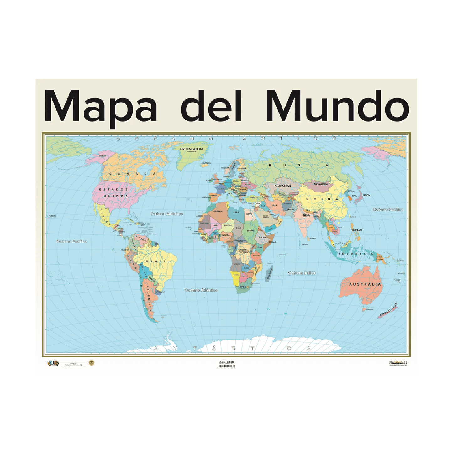 Poster Mapa del Mundo