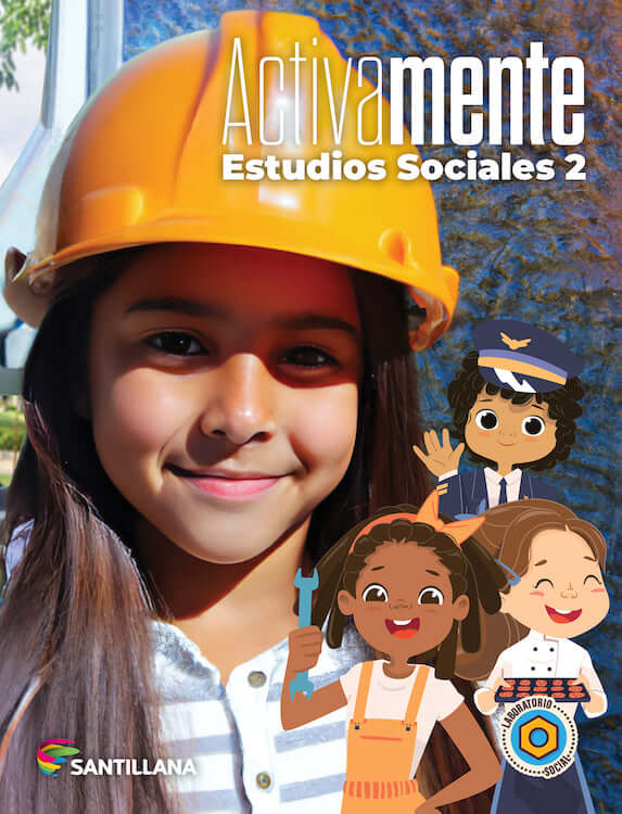 Libro de texto estudios sociales activamente 2 Santillana