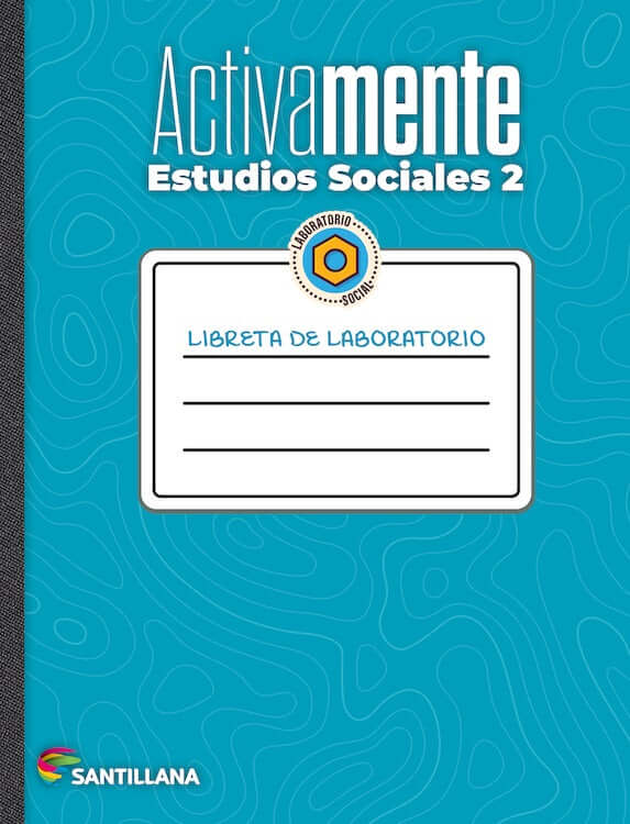 cuaderno estudios sociales activamente 2 Santillana libreta laboratorio