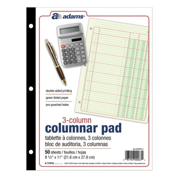 Columnar Pad 3 Columns