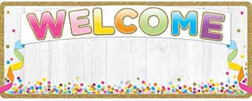 Banner Welcome Confetti