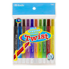 Crayon Mini Twist 10 Colors