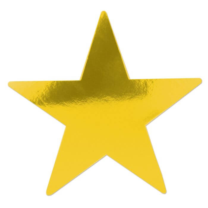 Cutout Star 9" Gold