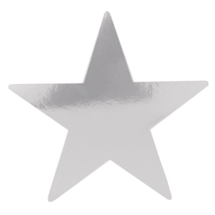 Cutout Star 15" Silver