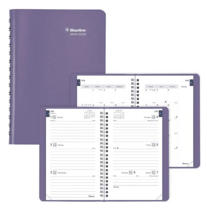 Academic Weekly Planner Purple, 2024-2025