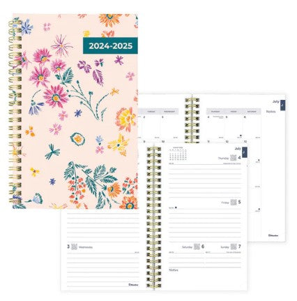 Academic Weekly Planner Foliage Pink, 2024-2025