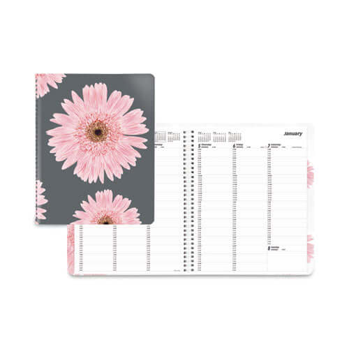Planner Weekly Pink Daisy 2026