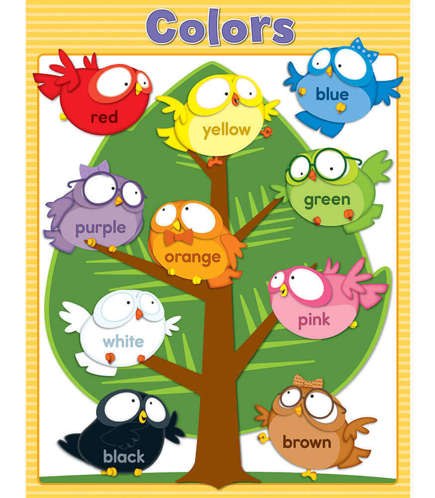 Owl Pals Colors Chart