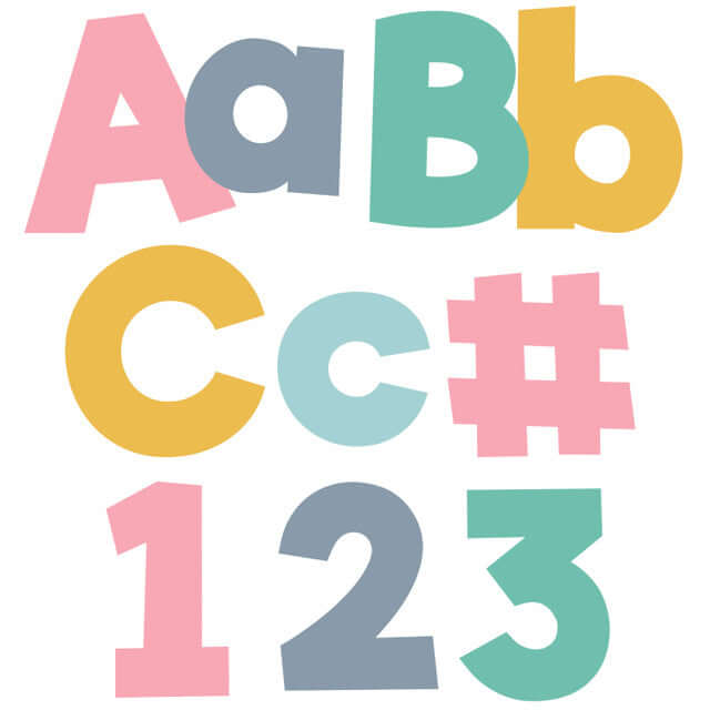 Letters 4" Boho Combo