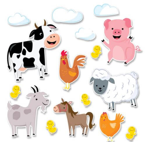 Jumbo Farm Friends Bulletin Board