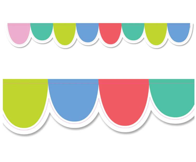 Border Rainbow Drops
