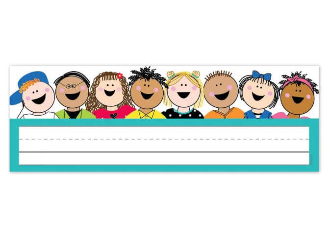 Name Plates Stick Kids