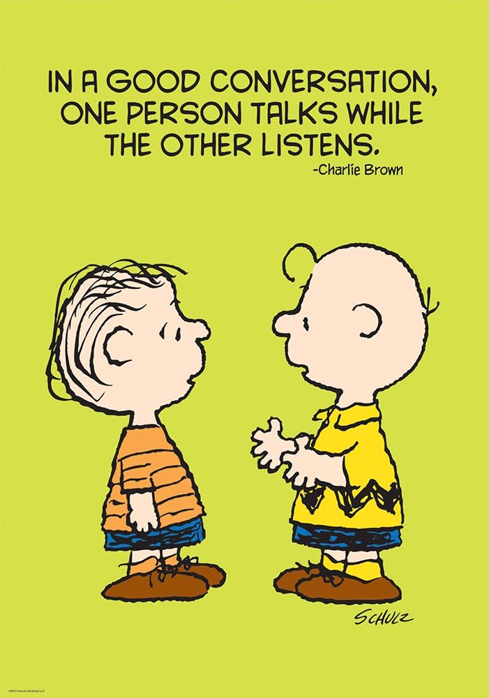 Poster Peanuts Good Conversation