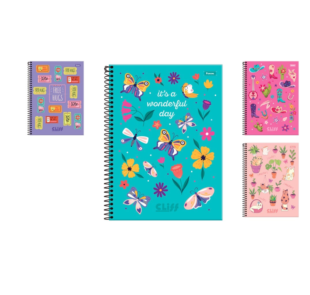Spiral Notebook 160H Cliff