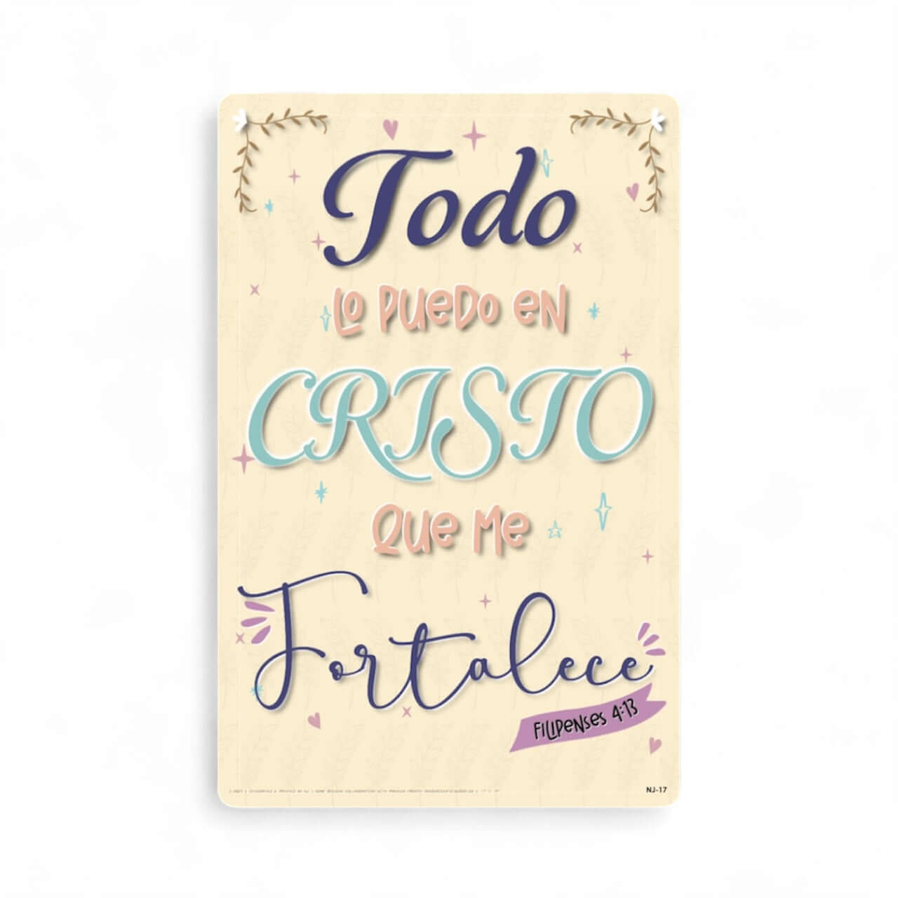 Poster Todo lo Puedo en Cristo 11"x17"