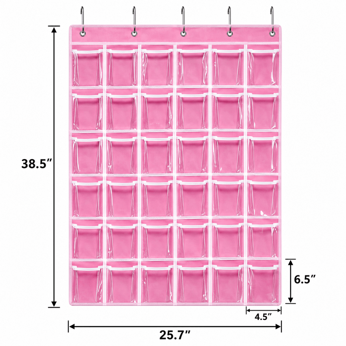36 Pocket Chart Organizer Pink