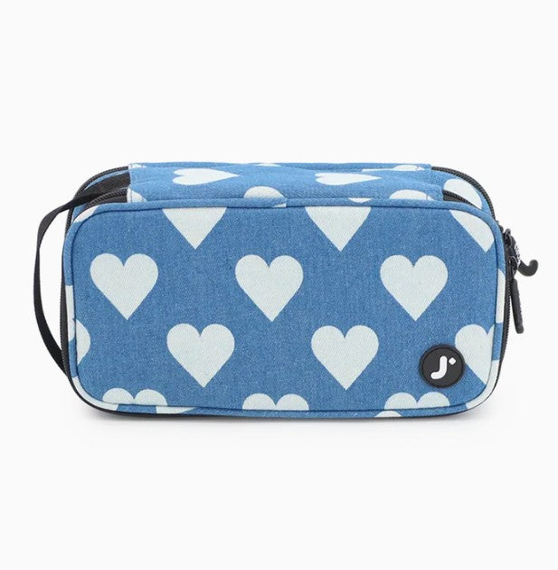 Pencil Case Doodle Denim Heart