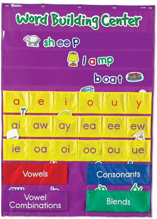 Pocket Chart Word Building Center 28 x 39"