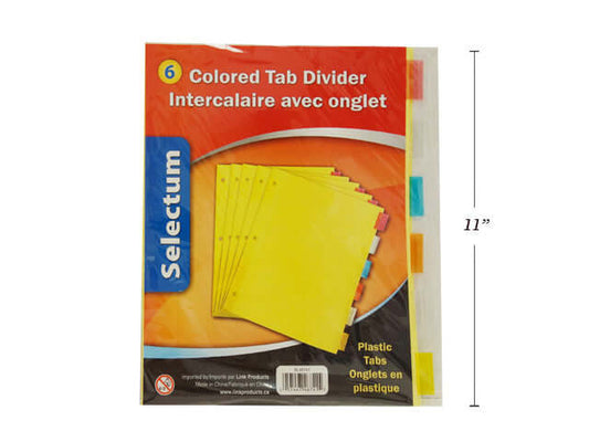 Divider Colored Tabs (pk-6)