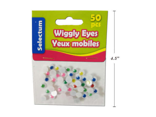 Wiggly Eyes Assorted colors 7mm (pk-50)