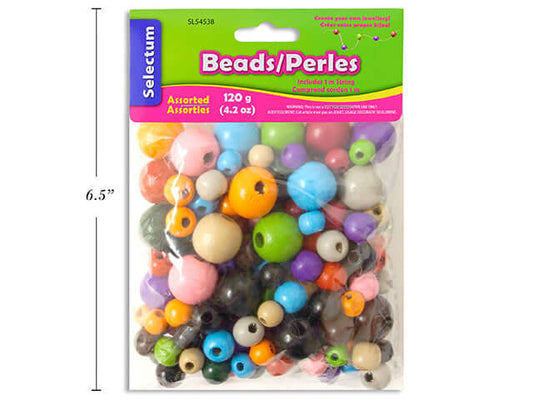 Wood Beads Asst