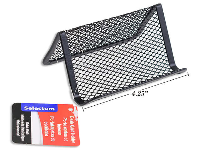 Desk Card Holder Metal Mesh