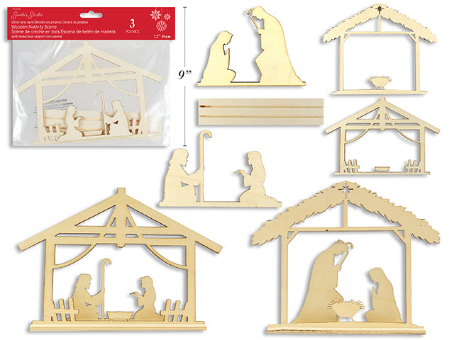 Die-Cut Nativity Scene Decor