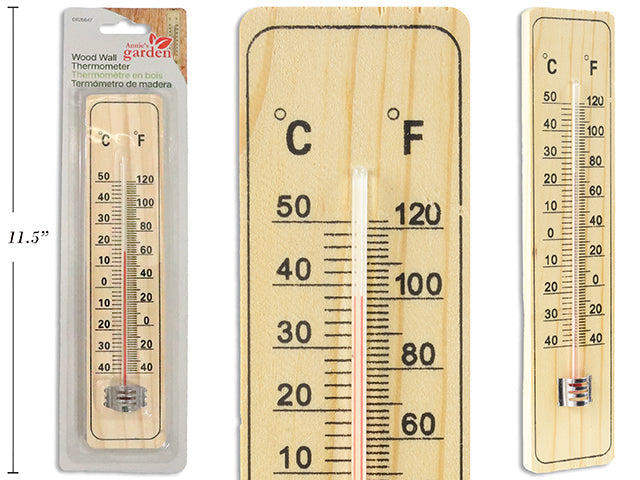 Wood Wall Thermometer