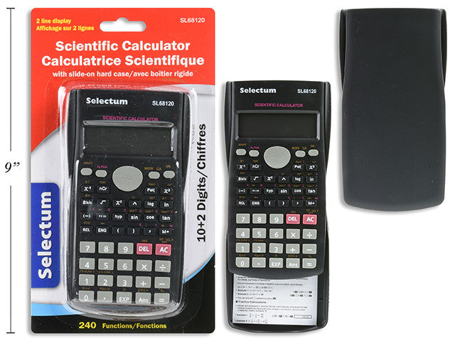 Scientific Calculator 240 Functions 2 Line Display