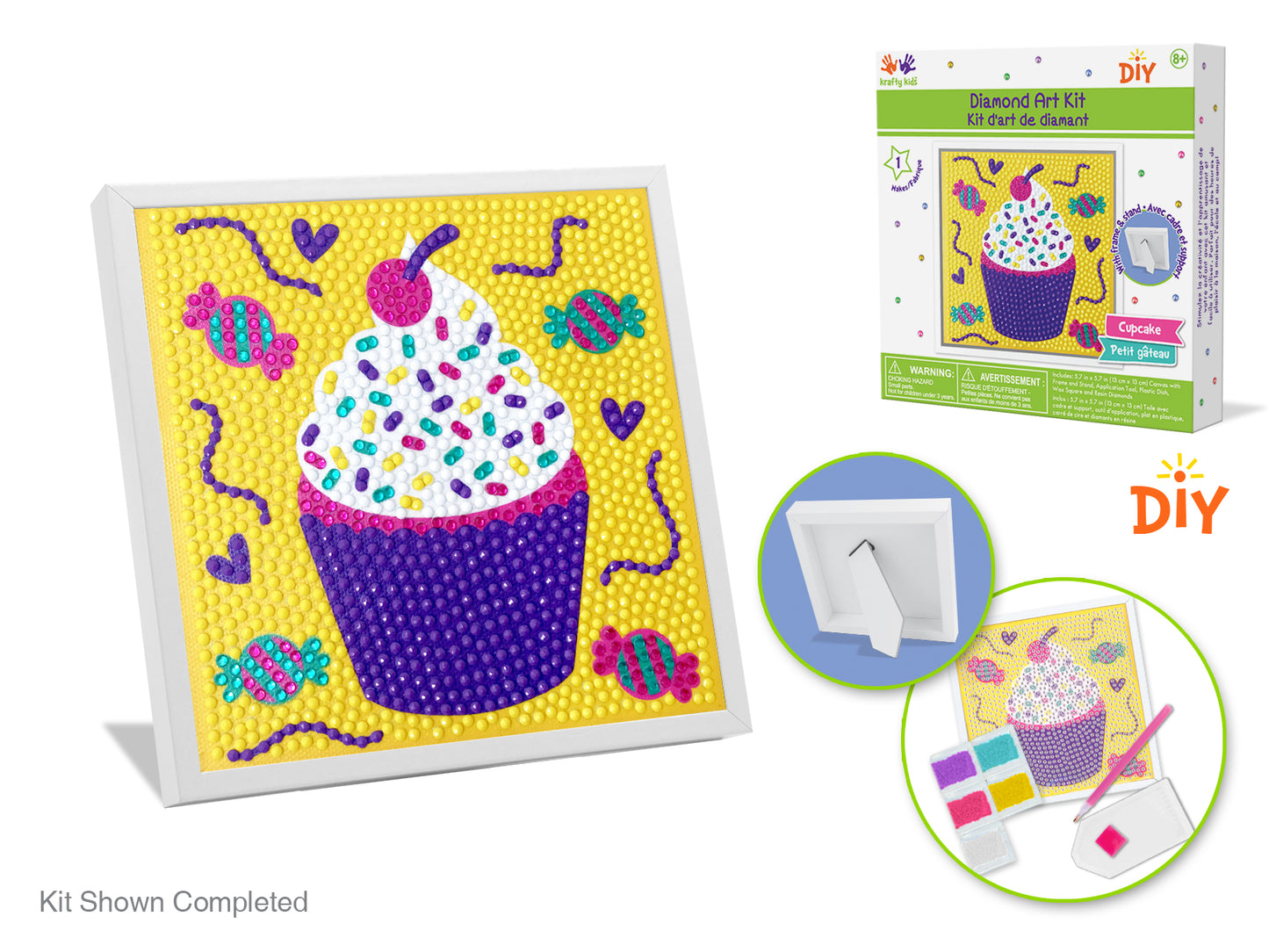 Diamond Art Cupcake