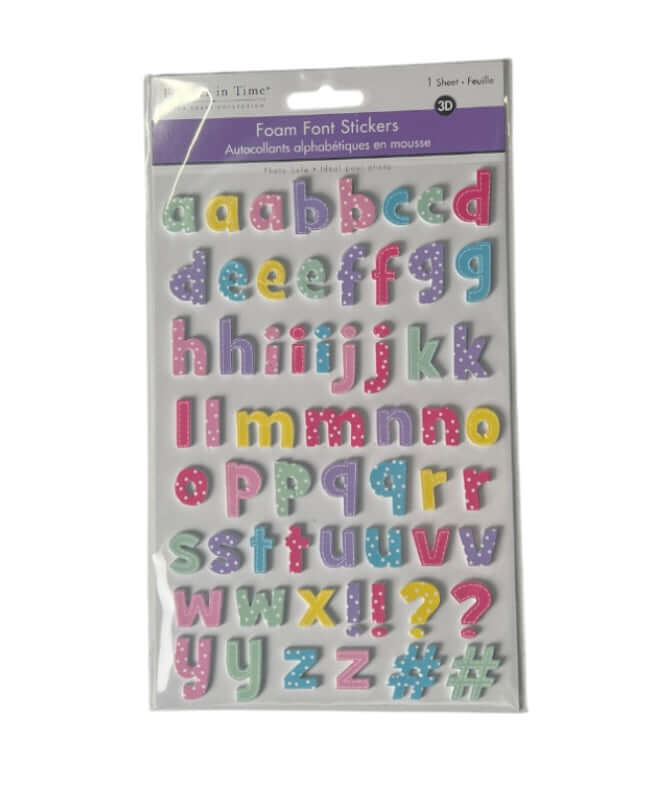 Stickers Foamy Alpha