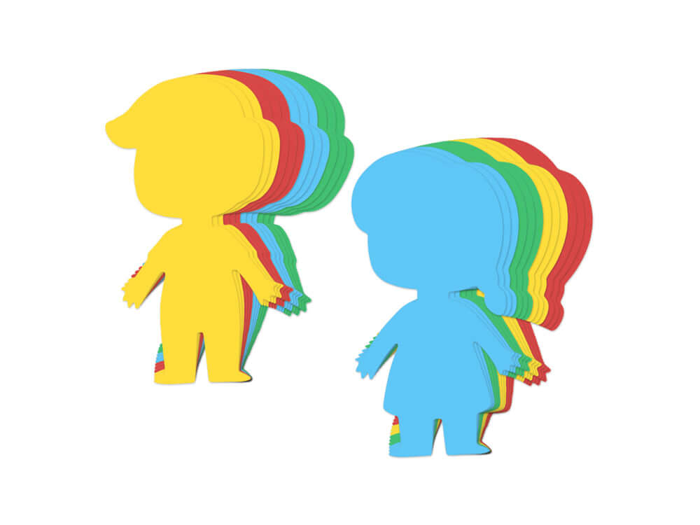 Paper Shapes Girl+Boy