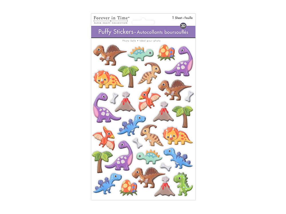 Puffy Stickers Dino
