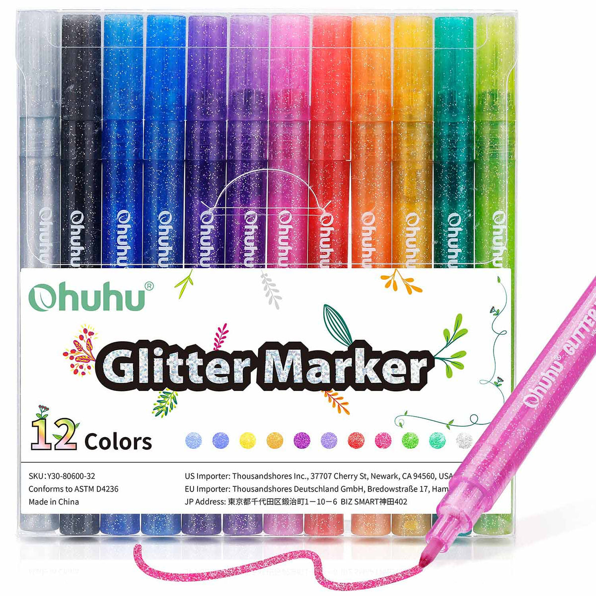 Glitter Paint Marker 12