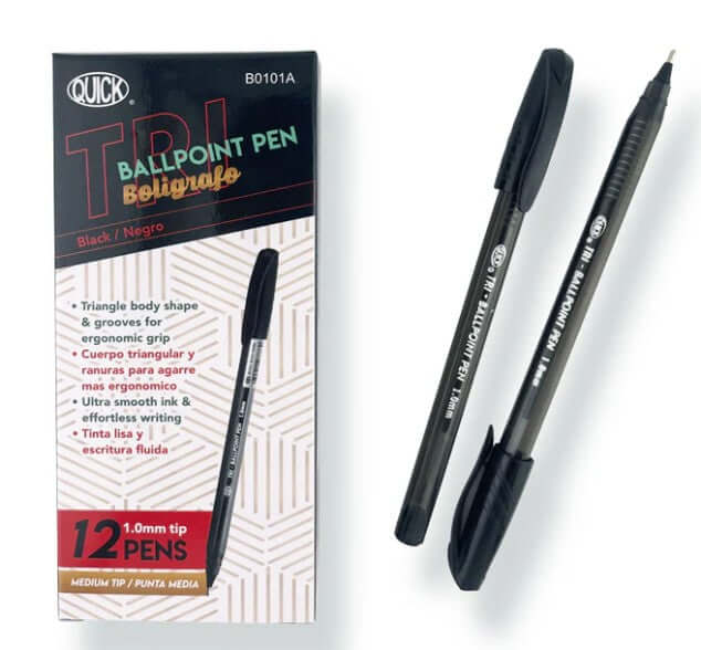 Pen BP Black 1.0mm (dz)