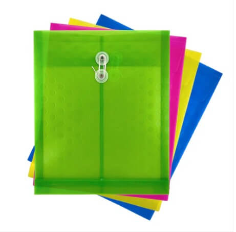 Envelope Plastic Letter Vertical w/String