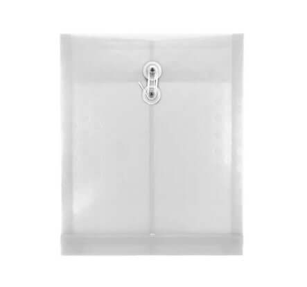 String Envelope Plastic Vertical Letter Size