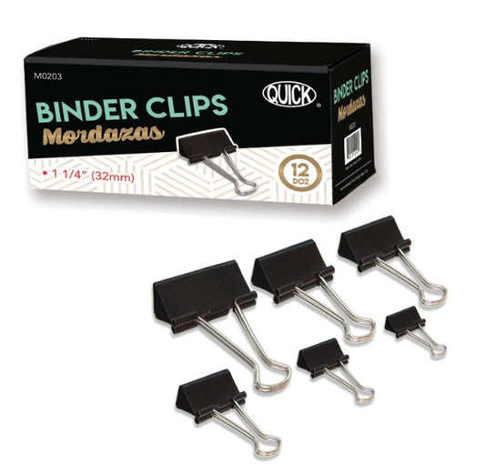 Binder Clips 1-1/4" (bx-12)