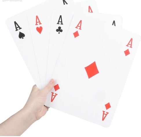Jumbo Poker Cards 8" x 11"