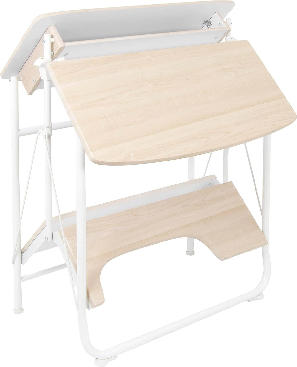 Desk Stow Away White Maple