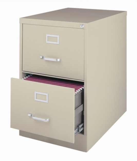 Vertical File 2-drawer Letter Size Putty