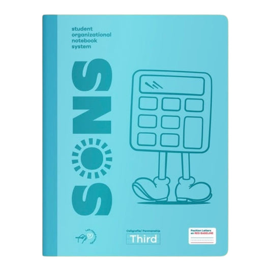 Libreta de escritura third azul Sons- nivel 3