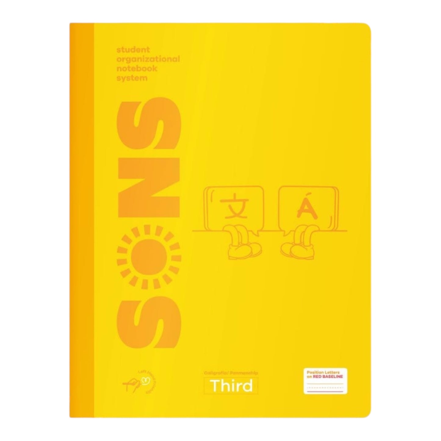Libreta de escritura third amarilla Sons- nivel 3