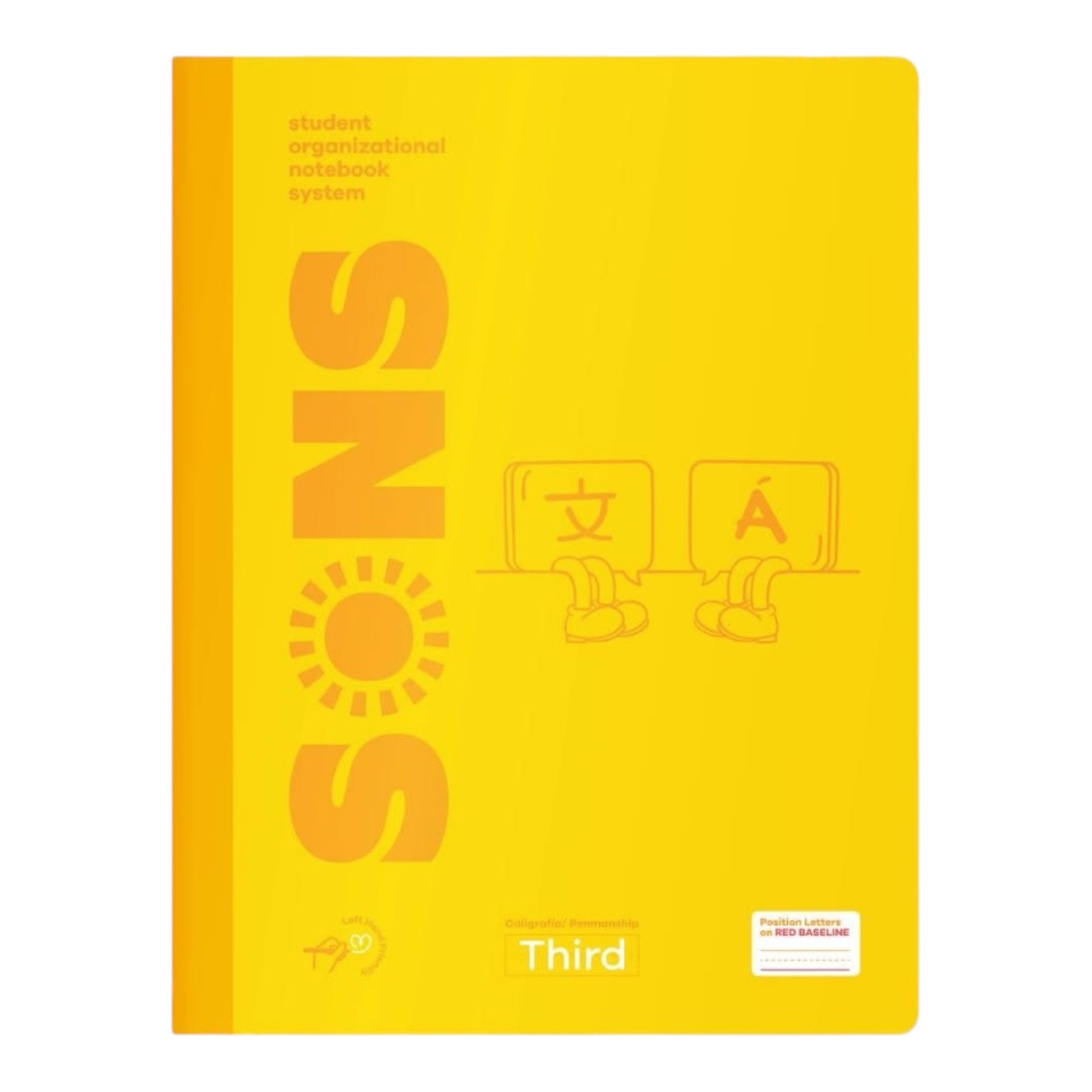 Libreta de escritura third amarilla Sons- nivel 3