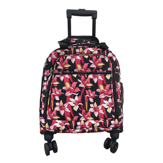 Spinner Carry On 16" Flower Red