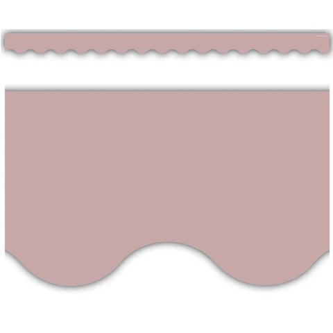 Light Mauve Scalloped Border Trim