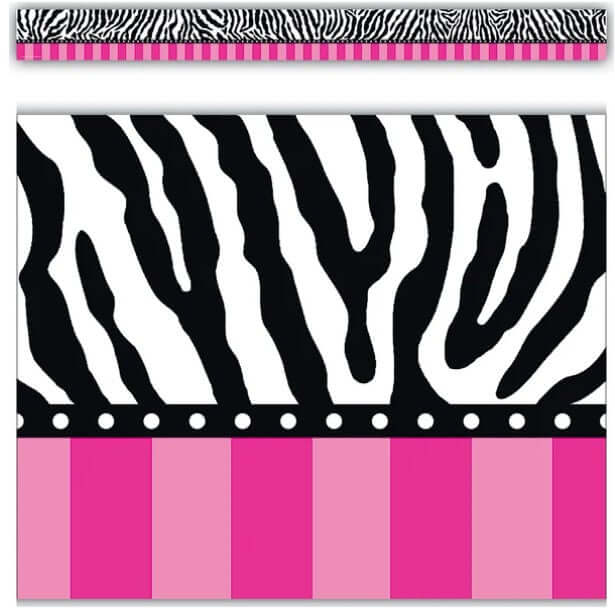 Border Trim Zebra & Dots
